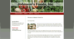 Desktop Screenshot of johnsonsfoods.net