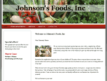 Tablet Screenshot of johnsonsfoods.net